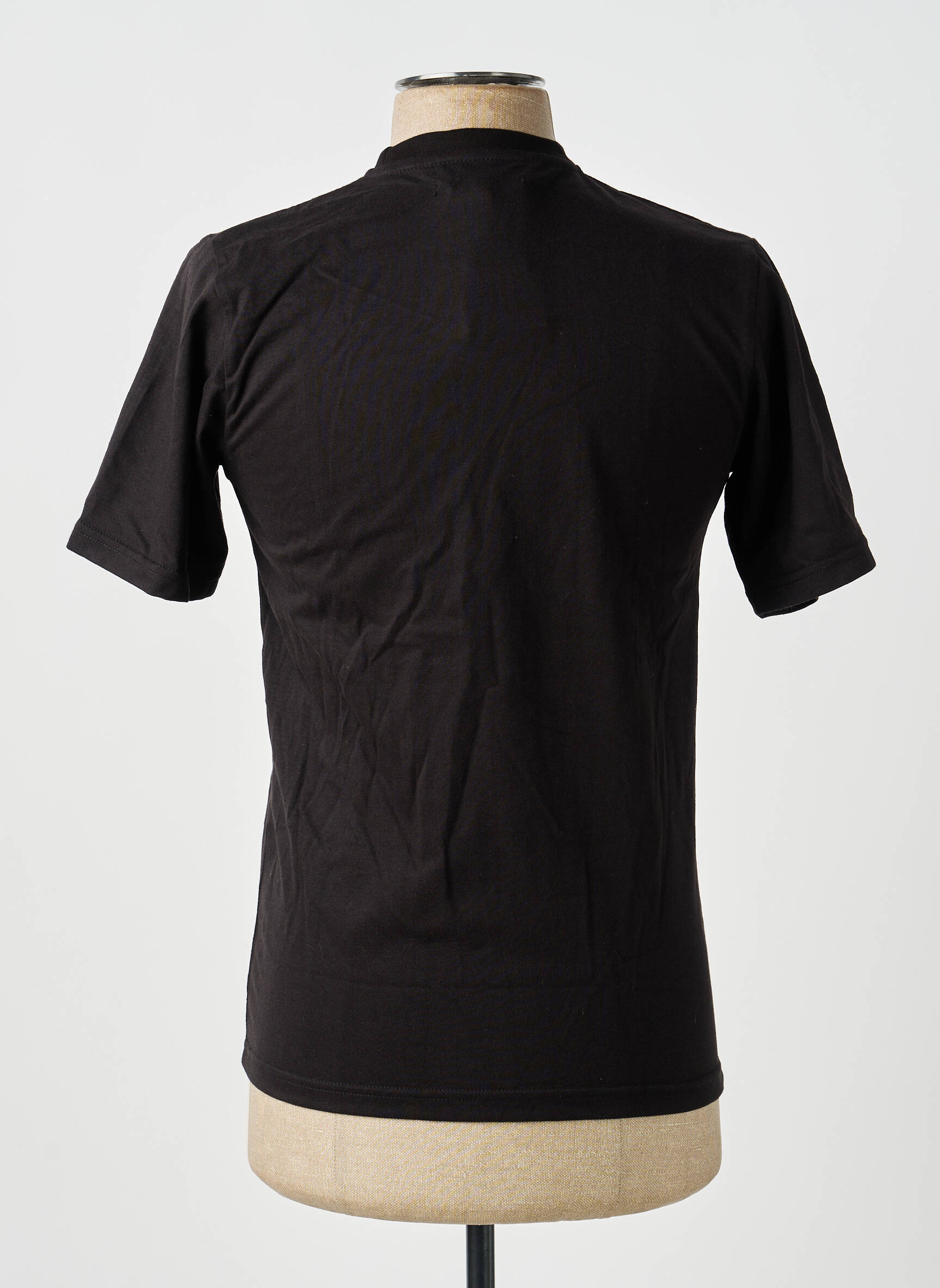 Tricou broderie mâneci scurte negru GWEN & BLACK bărbat
