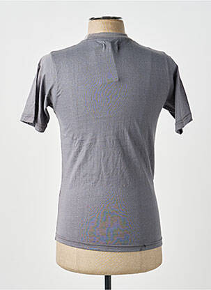 Tricou broderie mâneci scurte gri GWEN & BLACK bărbat