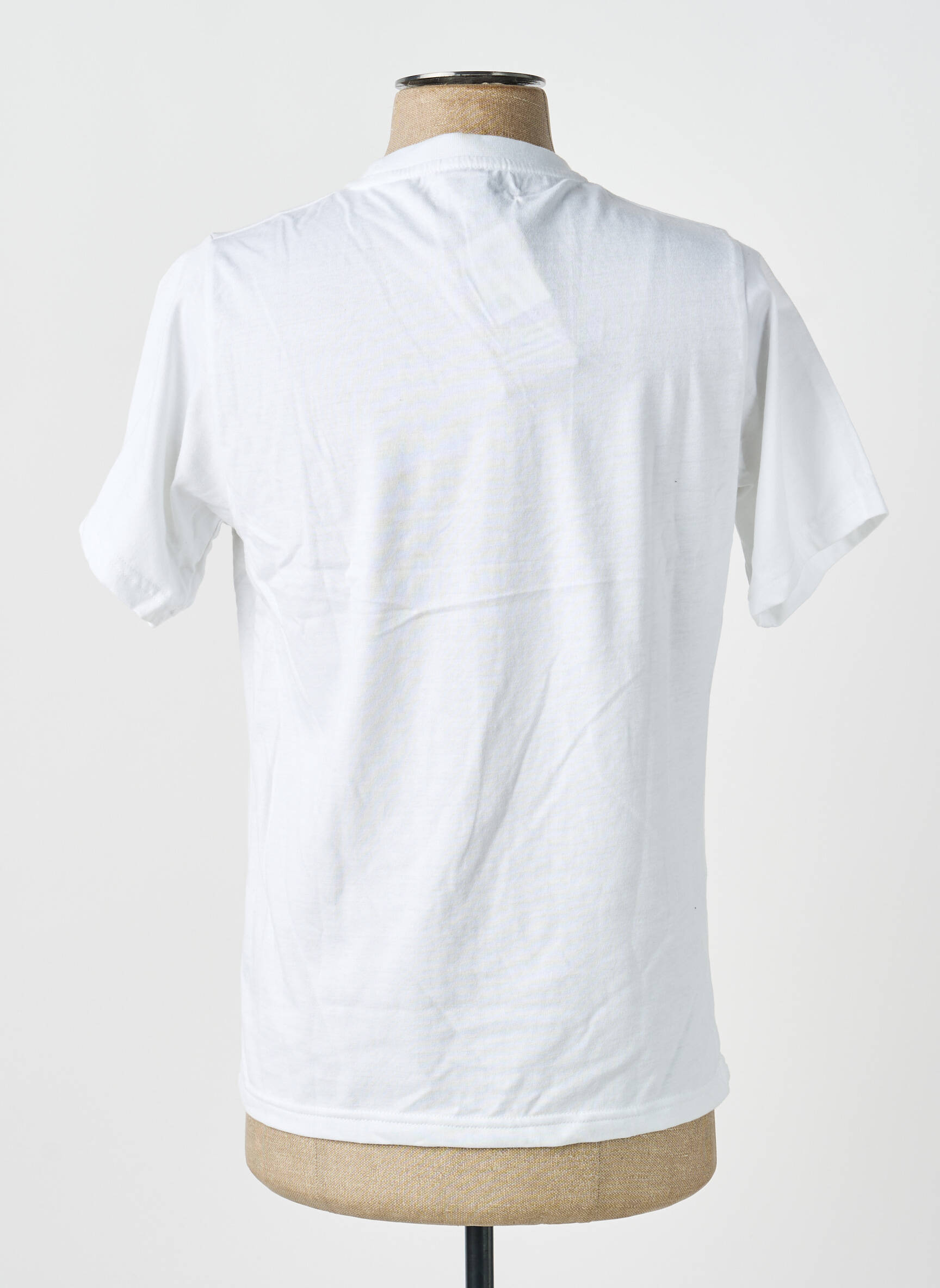 Tricou broderie mâneci scurte alb GWEN & BLACK bărbat