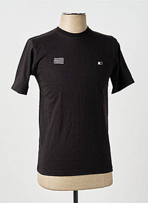 Tricou broderie mâneci scurte negru GWEN & BLACK bărbat