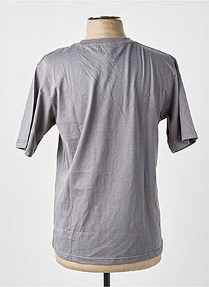 Tricou broderie mâneci scurte gri GWEN & BLACK bărbat
