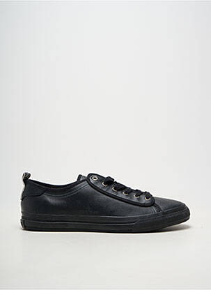 Adidași material neted vârf rotund negru STONE ISLAND bărbat