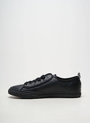 Adidași material neted vârf rotund negru STONE ISLAND bărbat