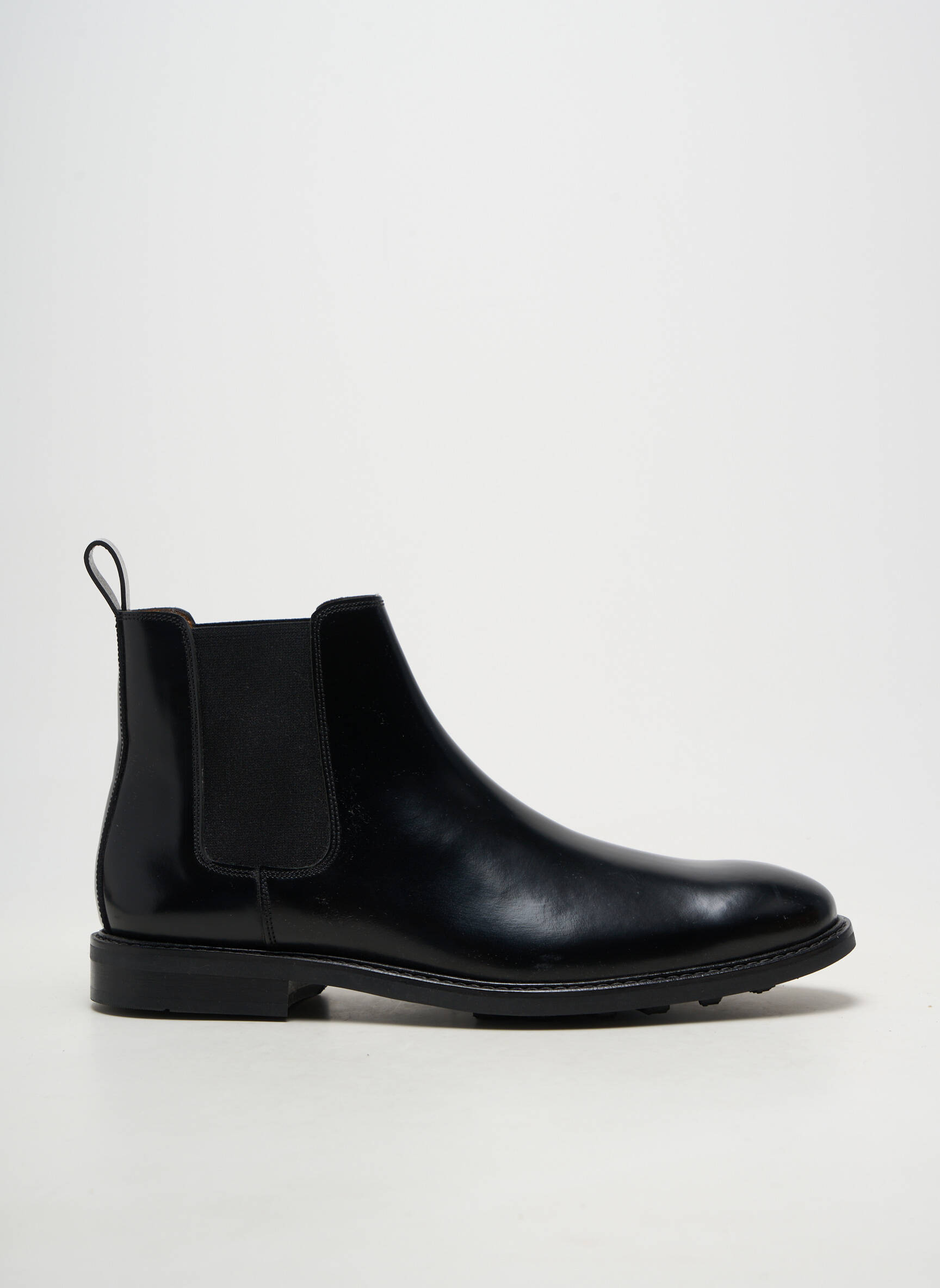 Botine/ghete material neted toc mic negru ANTHOLOGY bărbat