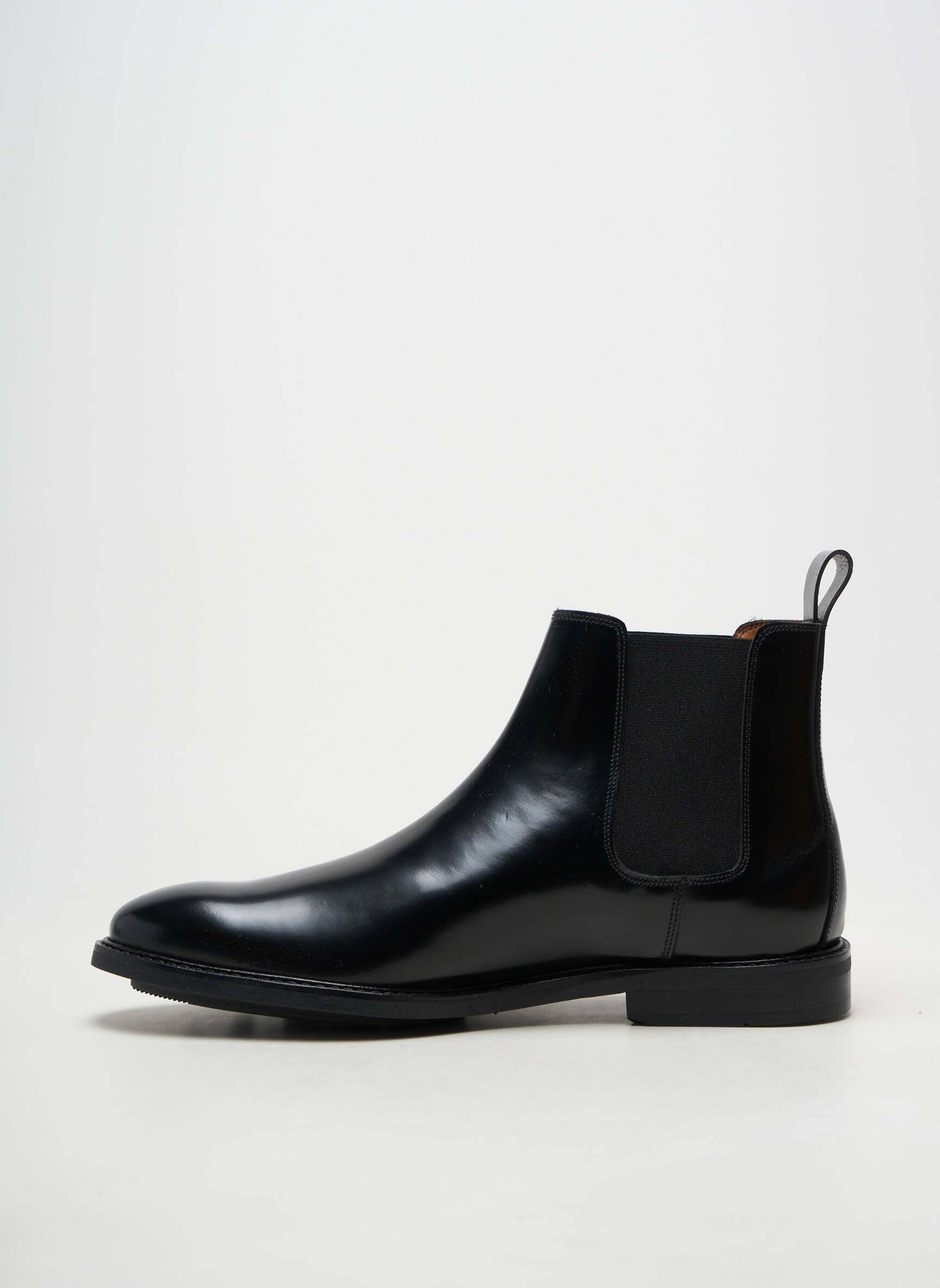 Botine/ghete material neted toc mic negru ANTHOLOGY bărbat