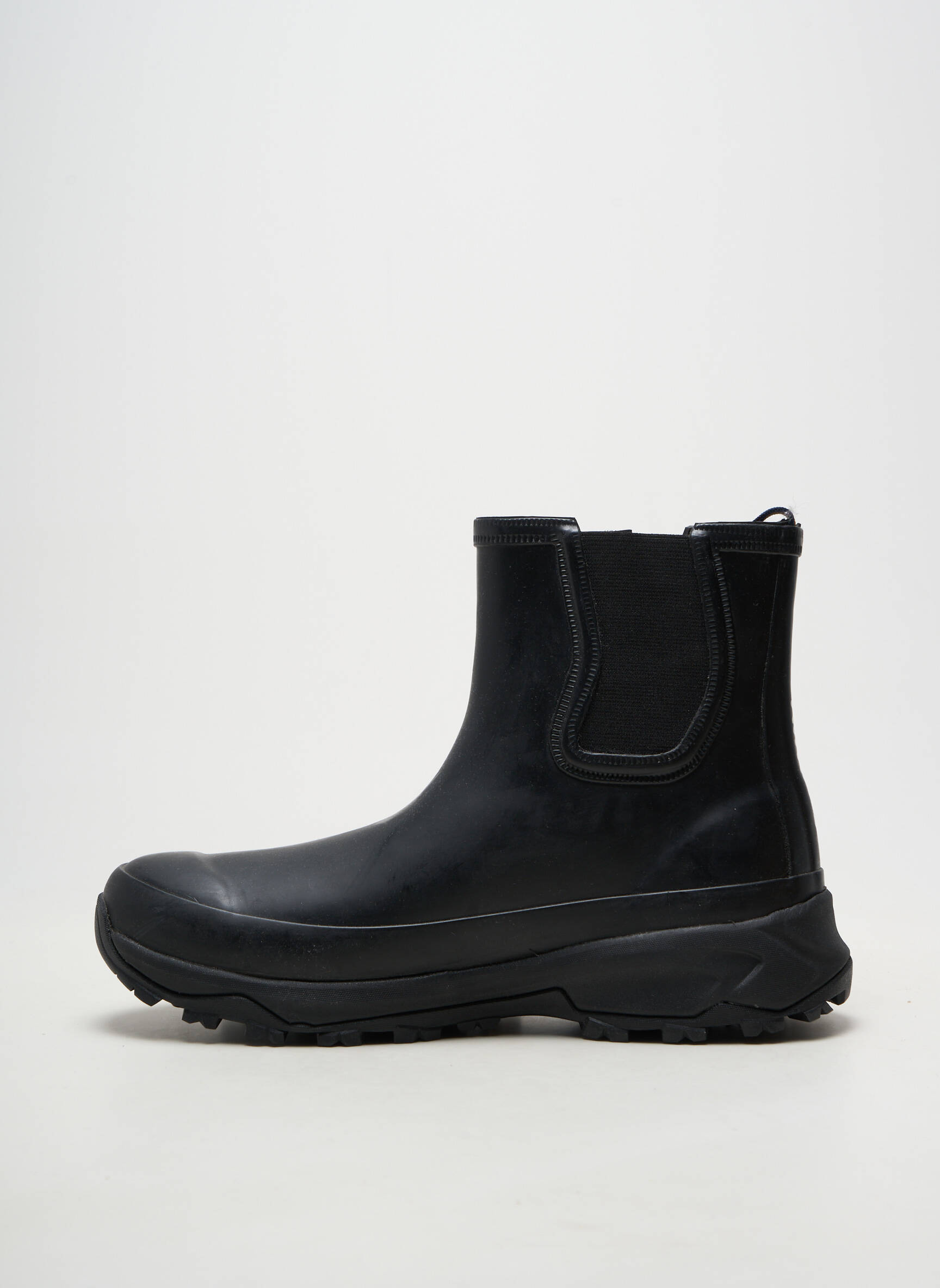 Botine/ghete material neted vârf rotund negru K. WAY bărbat
