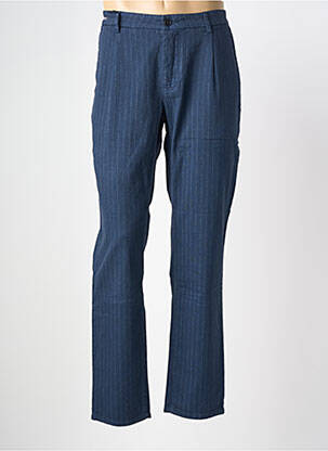 Pantalon chino țesătură poplin mărime normală albastru AMERICAN BASIC femeie