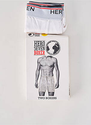Boxer țesătură jersey alb HERO SEVEN bărbat