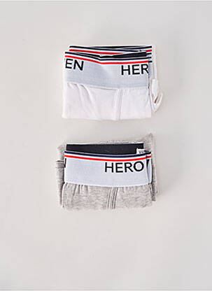 Boxer țesătură jersey alb HERO SEVEN bărbat