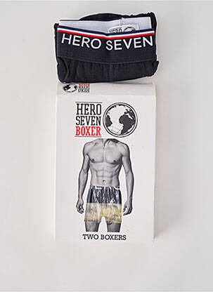 Boxer țesătură jersey negru HERO SEVEN bărbat