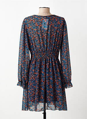 Rochie scurtă mâneci lungi mâneci lungi albastru NEW COLLECTION femeie