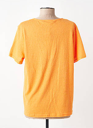 Tricou croială dreaptă mâneci scurte portocalie GRACE & MILA femeie
