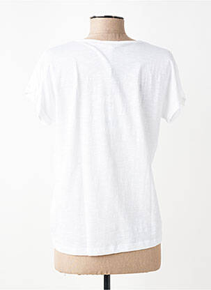 Tricou imprimeu fantezie mâneci scurte alb BATELA femeie