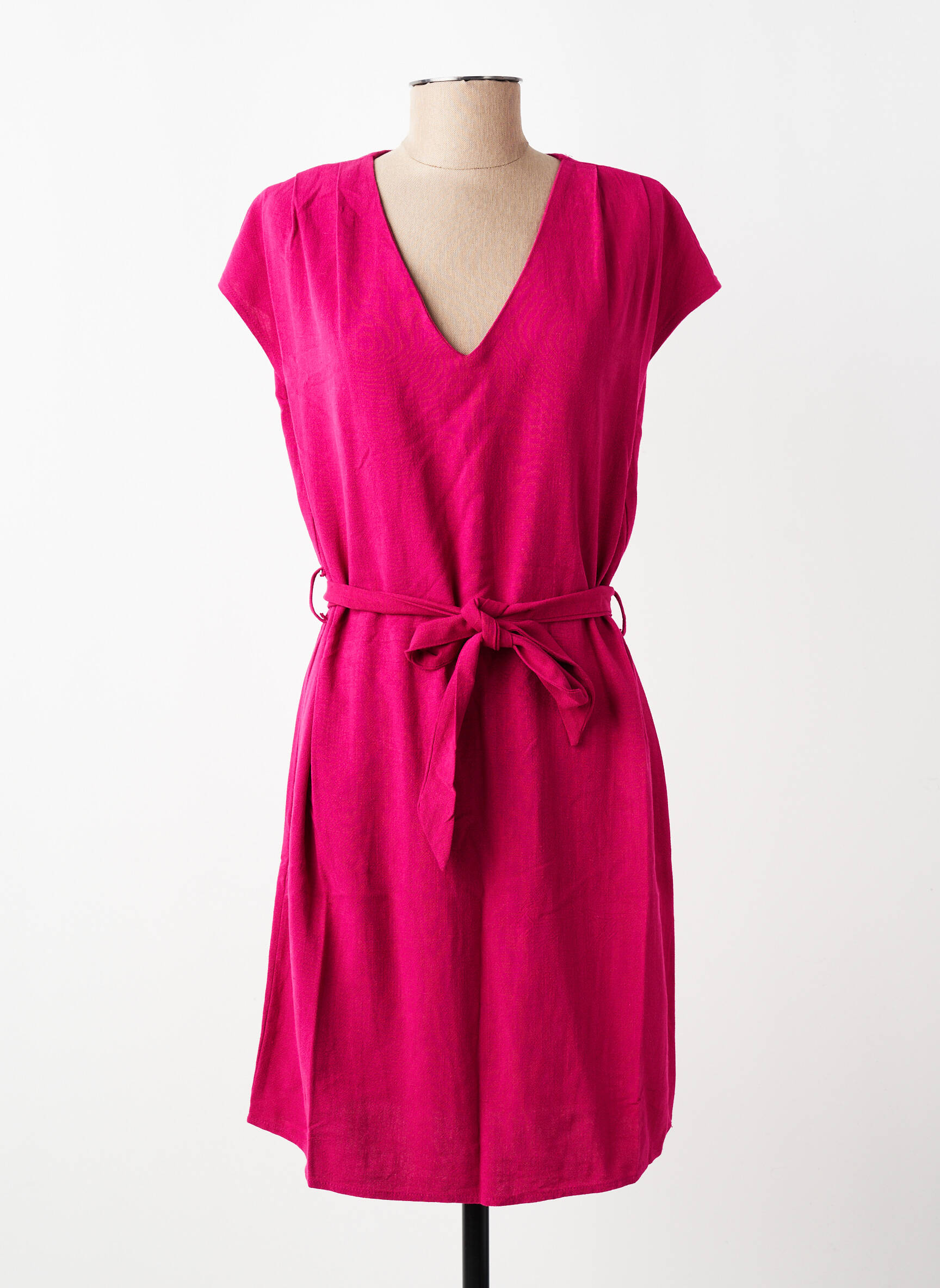 Rochie scurtă mâneci scurte mâneci scurte roz GRACE & MILA femeie
