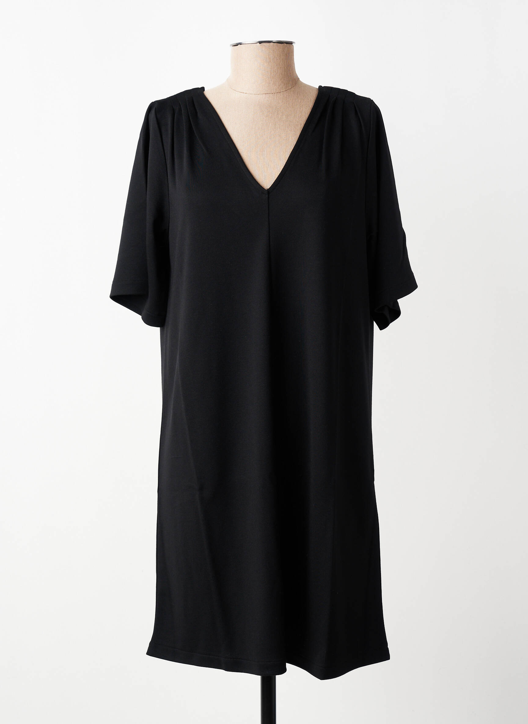Rochie scurtă mâneci scurte mâneci scurte negru LOLA ESPELETA femeie