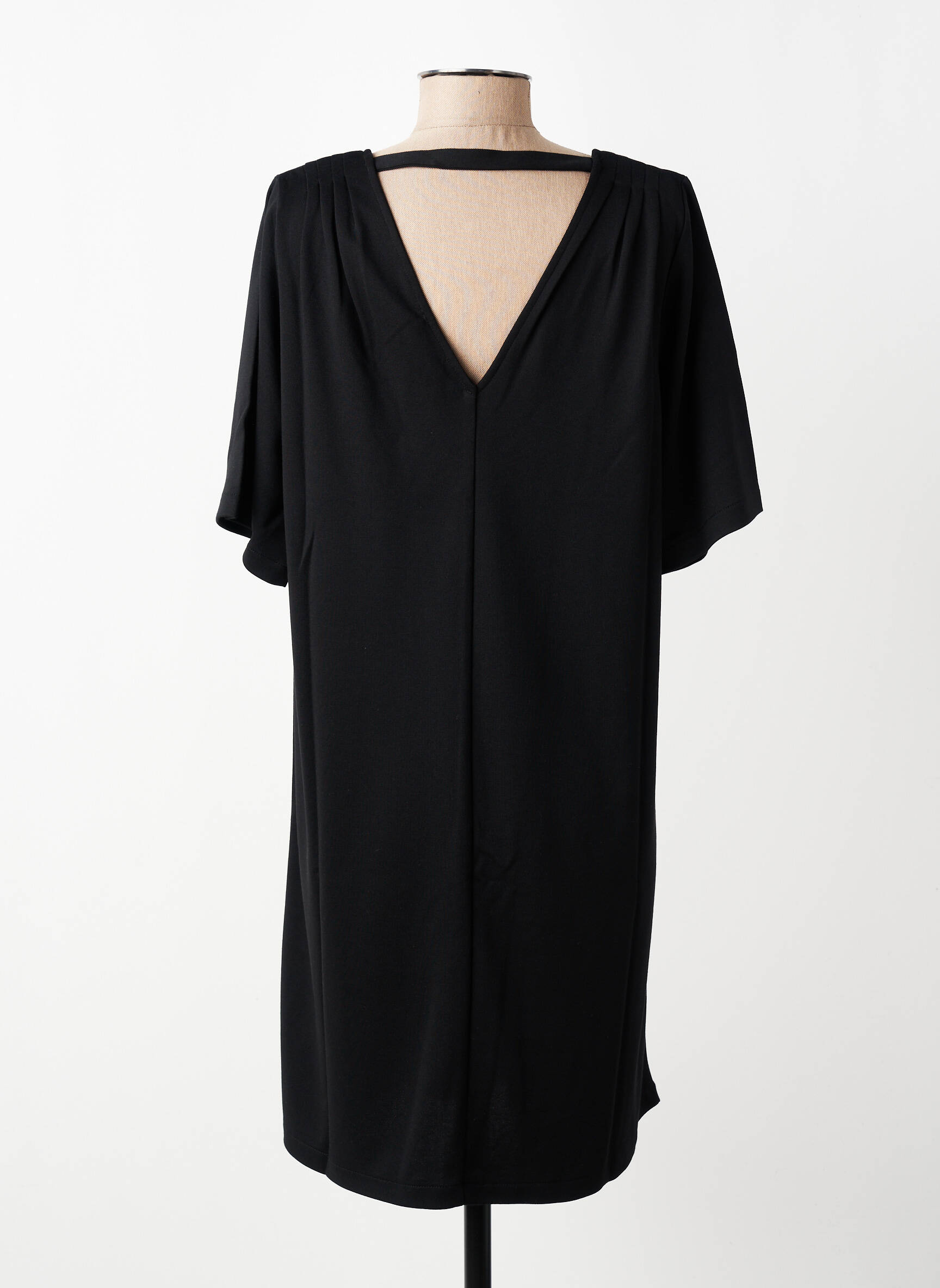Rochie scurtă mâneci scurte mâneci scurte negru LOLA ESPELETA femeie