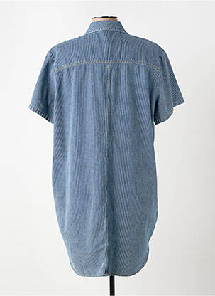 Rochie scurtă mâneci scurte mâneci scurte albastru BATELA femeie