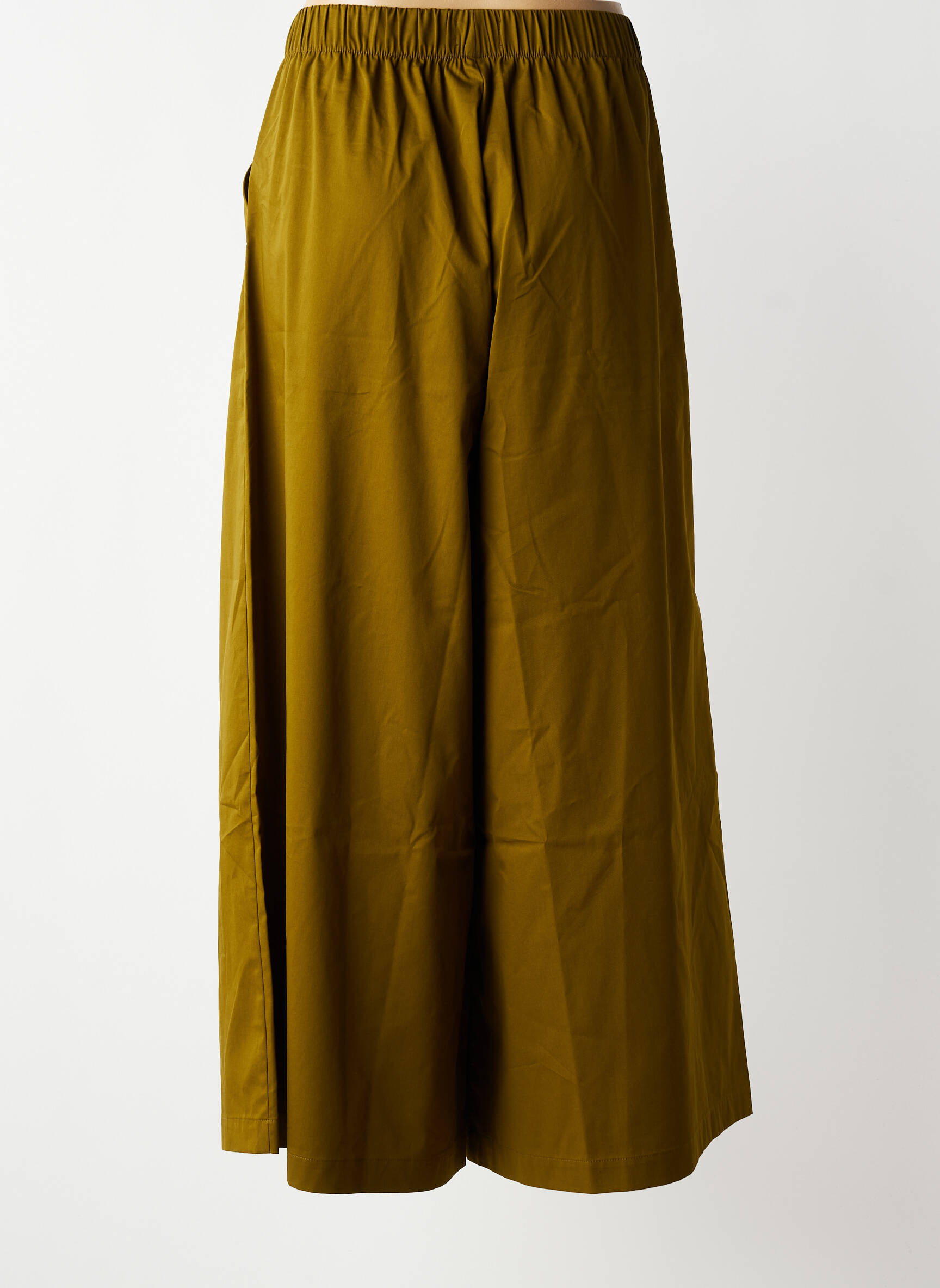 Pantalon 7/8 talie elastică mărime normală verde LOLA ESPELETA femeie