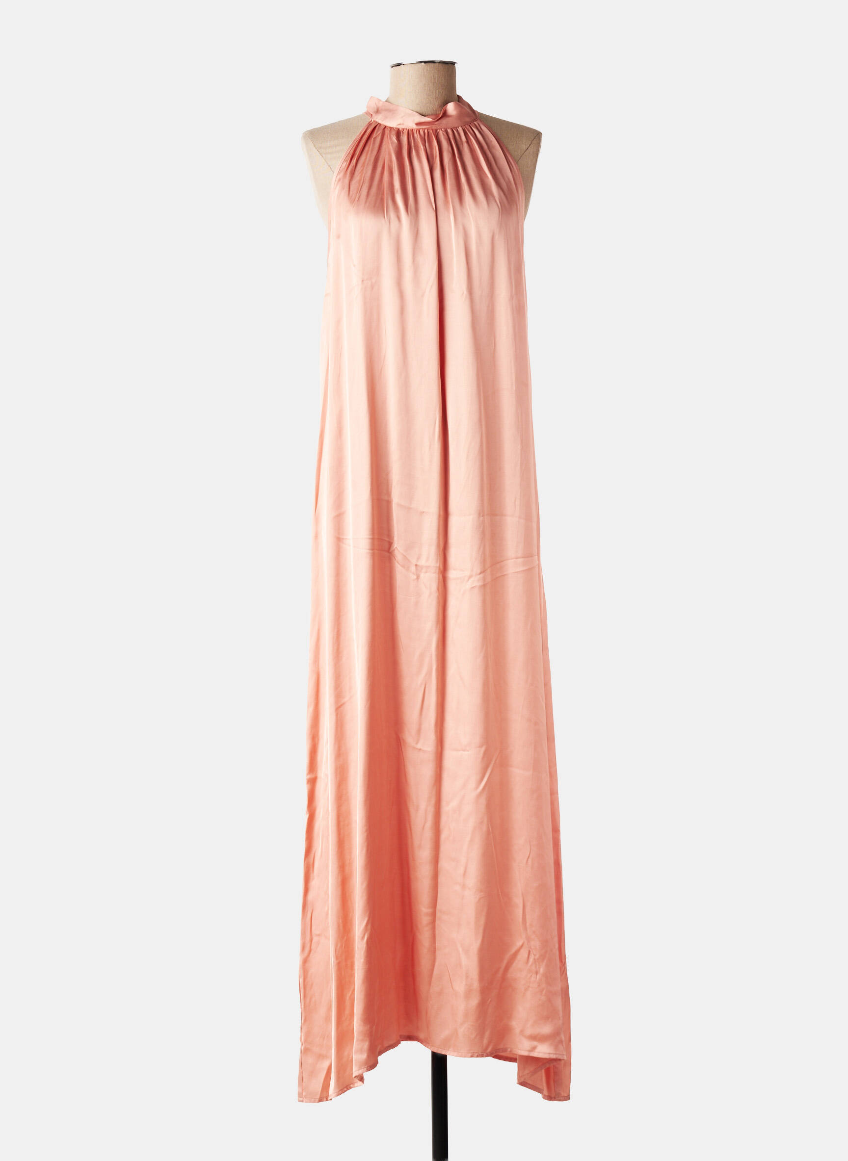 Rochie lungă fără mâneci fără mâneci roz GRACE & MILA femeie