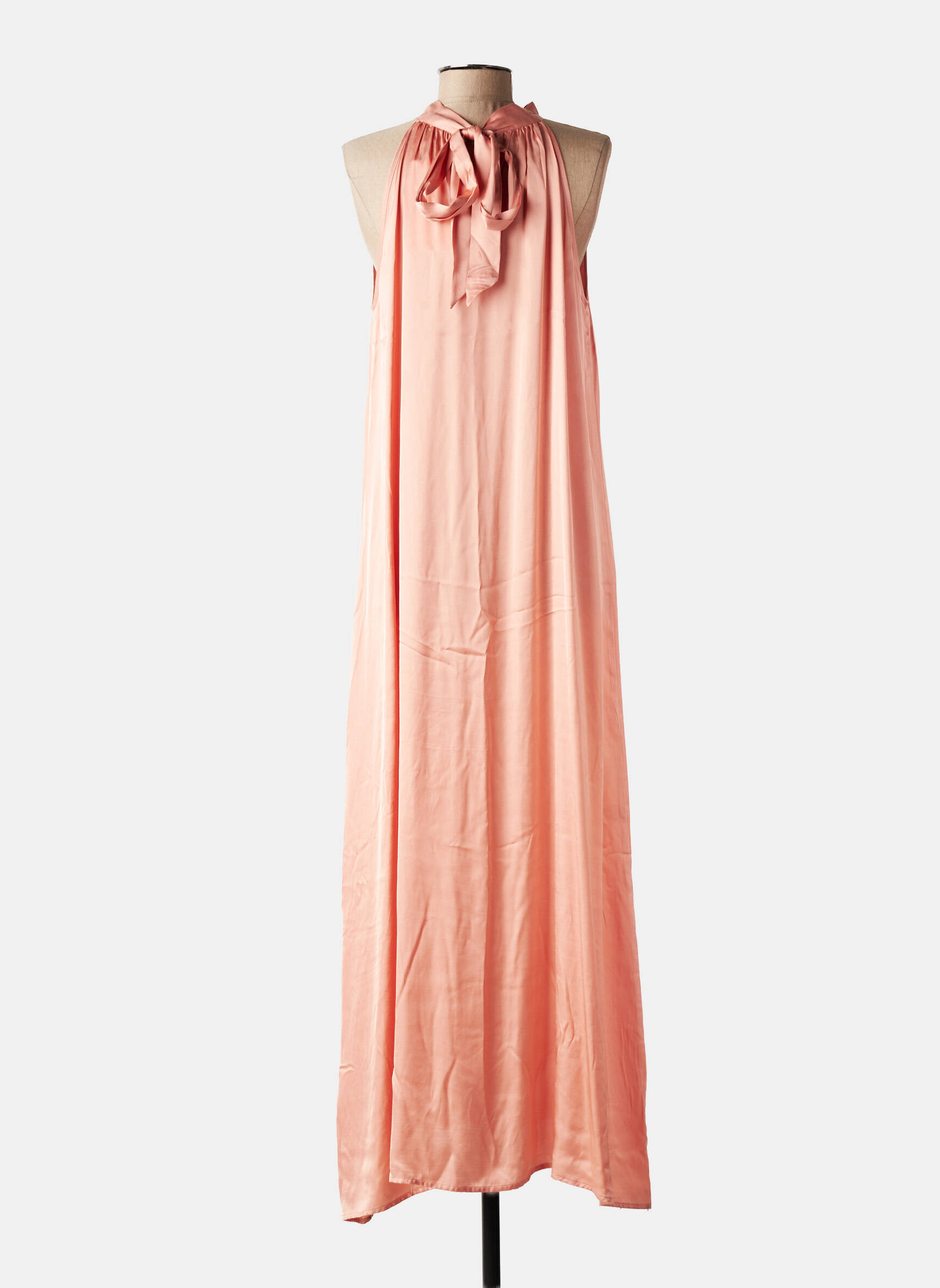 Rochie lungă fără mâneci fără mâneci roz GRACE & MILA femeie