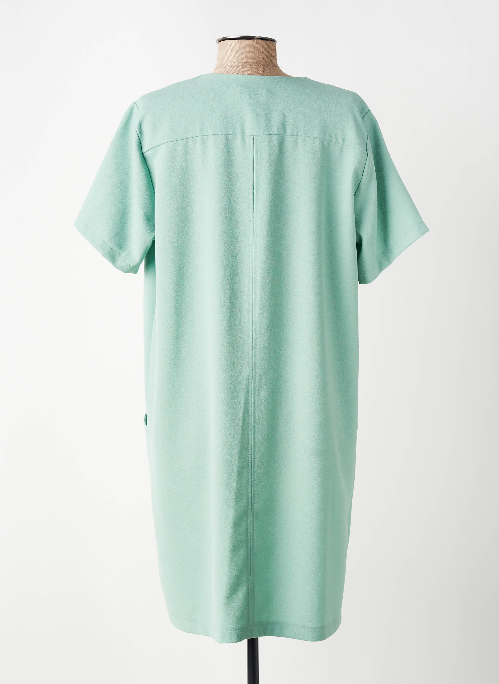 Rochie scurtă mâneci scurte mâneci scurte verde PAKO LITTO femeie