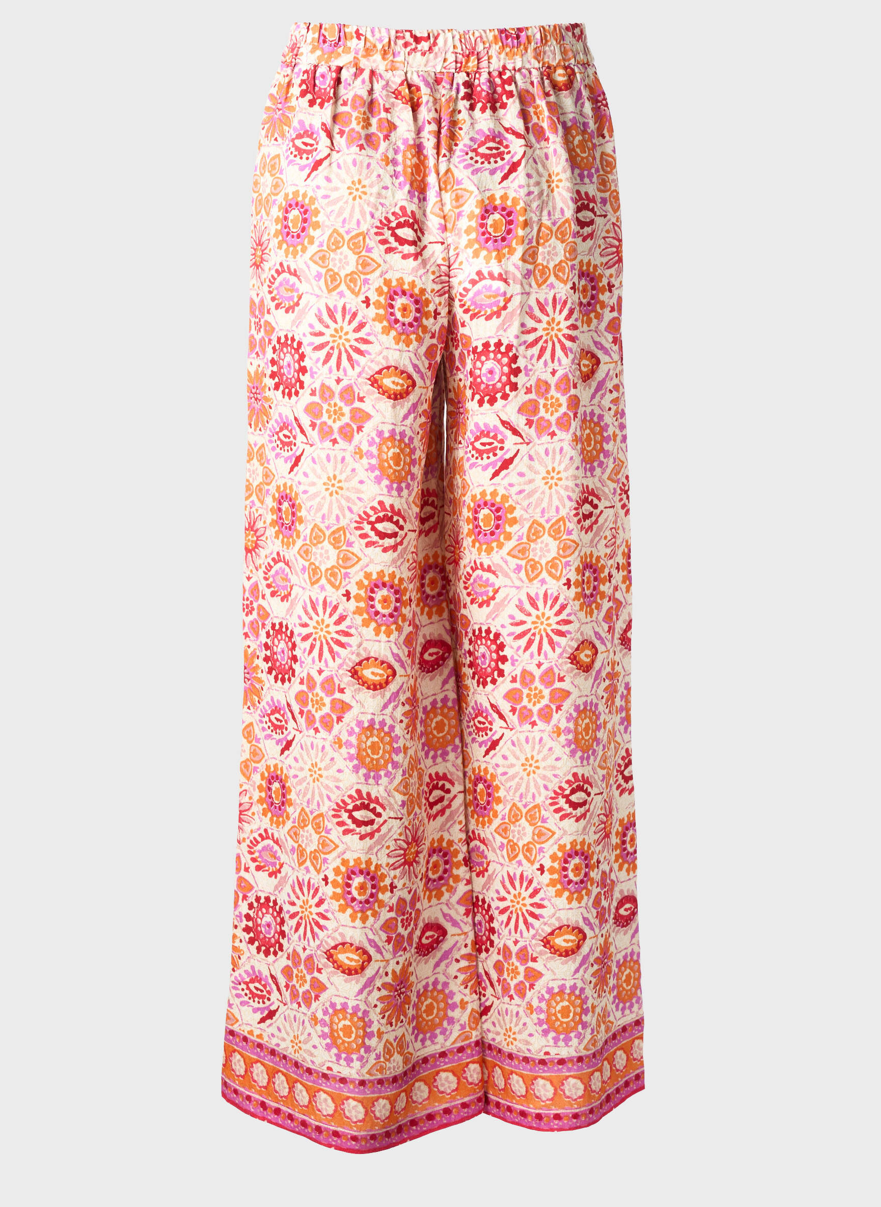 Pantalon drept țesătură poplin mărime normală portocalie MOLLY BRACKEN femeie