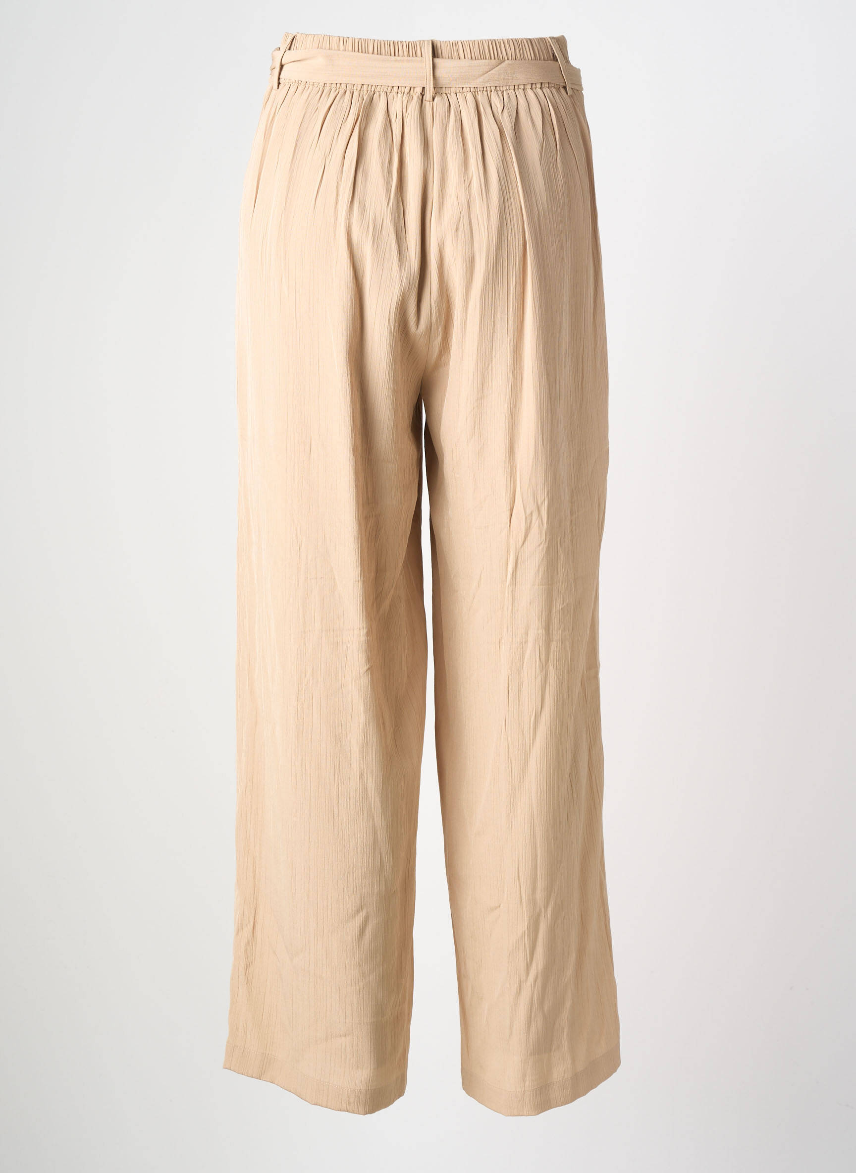 Pantalon drept talie elastică mărime normală bej MOLLY BRACKEN femeie