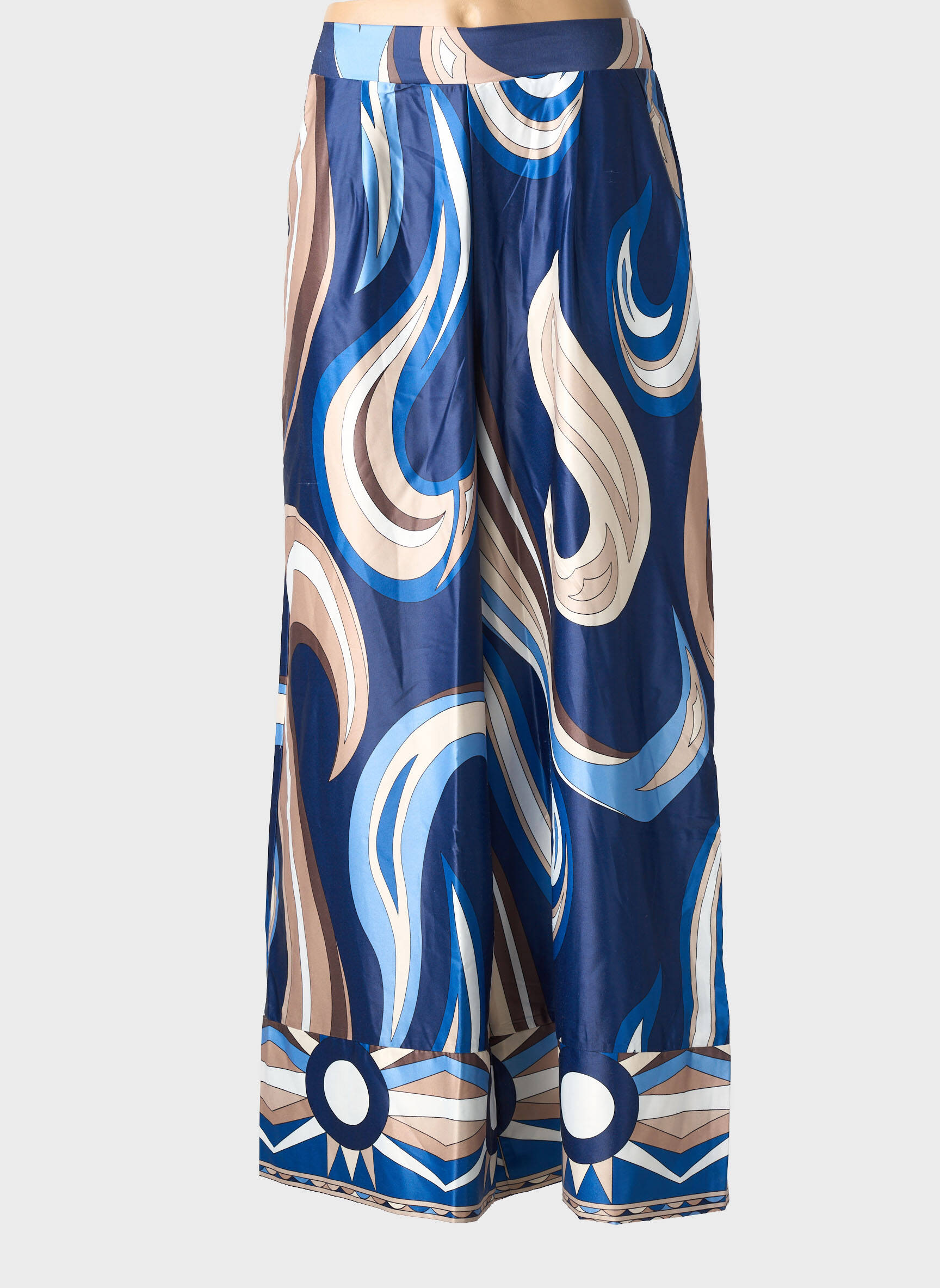 Pantalon larg buzunare mărime normală albastru MOLLY BRACKEN femeie