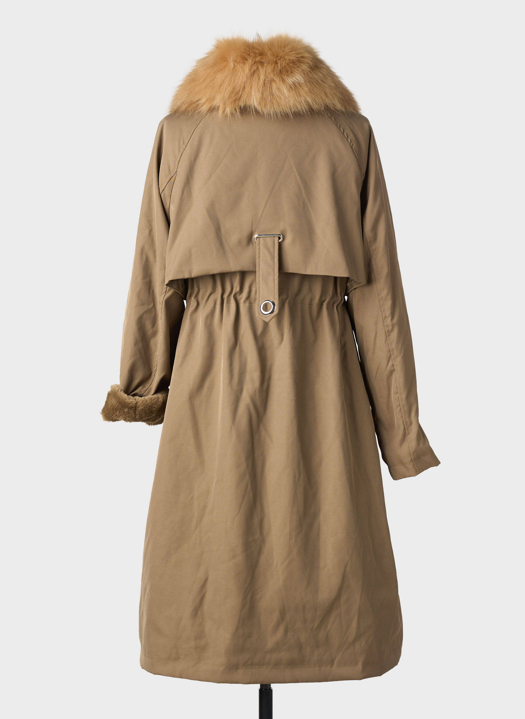 Parka finisaj interior cu căptușeală din polar fără glugă verde MOLLY BRACKEN femeie