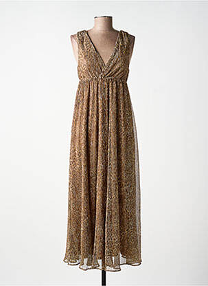 Rochie lungă fără mâneci fără mâneci maro MOLLY BRACKEN femeie
