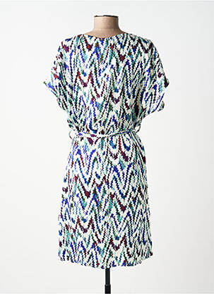 Rochie midi croială fluidă mâneci scurte verde MOLLY BRACKEN femeie