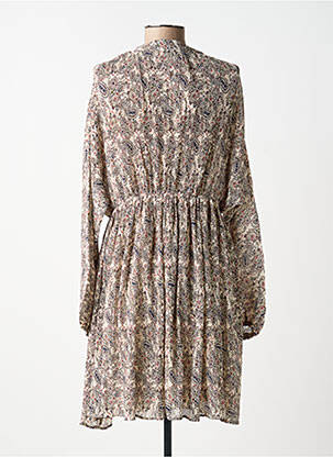 Rochie midi croială fluidă mâneci lungi bej MOLLY BRACKEN femeie