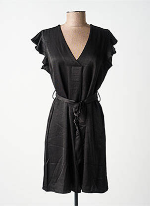 Rochie midi croială fluidă mâneci scurte negru MOLLY BRACKEN femeie