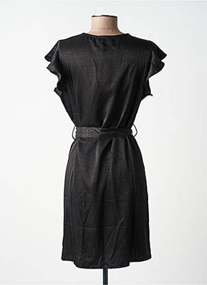 Rochie midi croială fluidă mâneci scurte negru MOLLY BRACKEN femeie