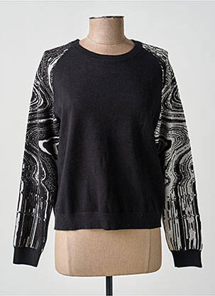 Pulover elasticitate mâneci lungi negru DESIGUAL femeie