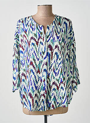 Bluză țesătură poplin mâneci lungi verde MOLLY BRACKEN femeie