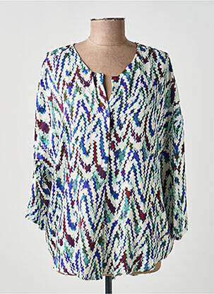 Bluză țesătură poplin mâneci lungi verde MOLLY BRACKEN femeie