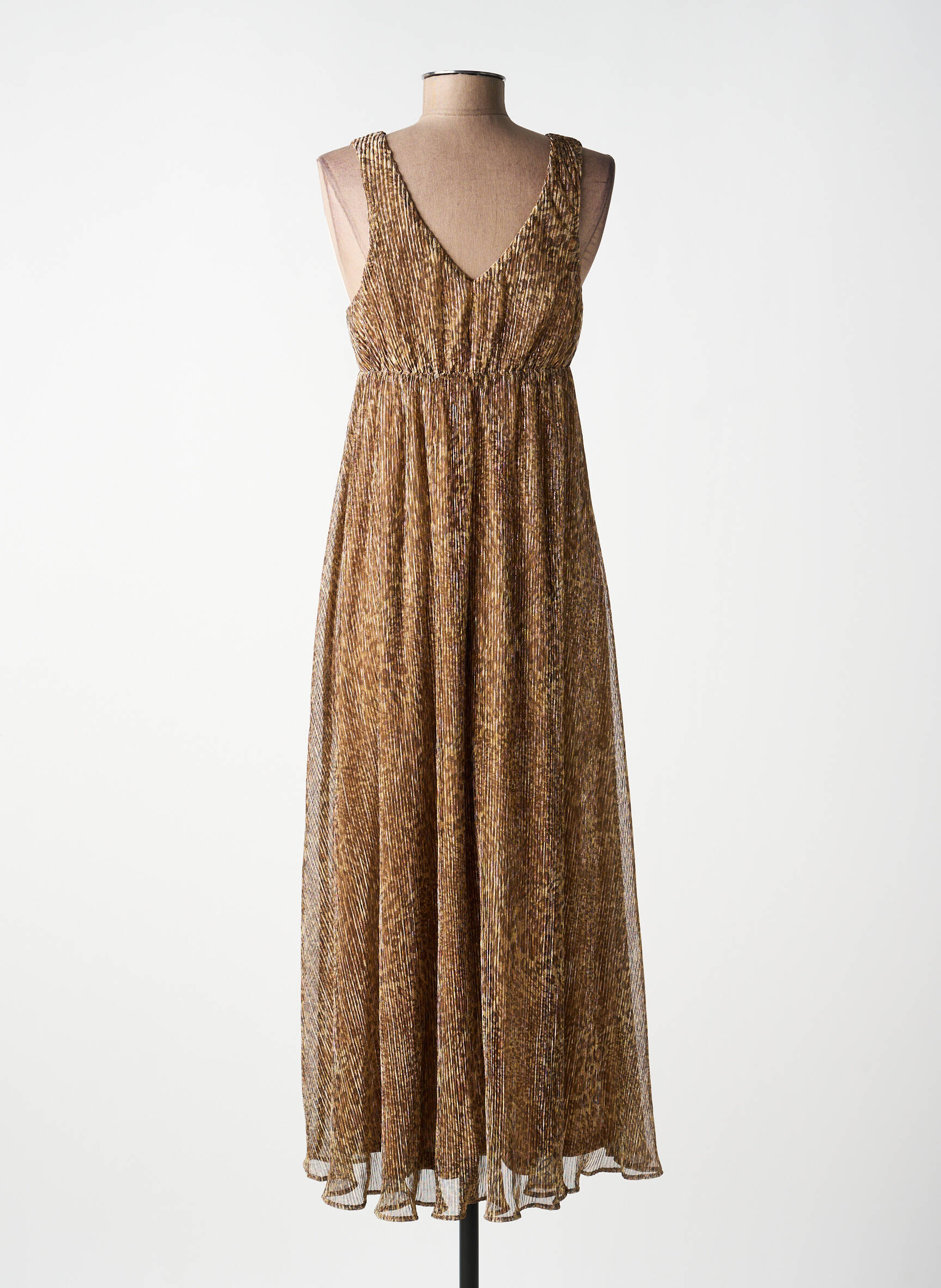 Rochie lungă fără mâneci fără mâneci maro MOLLY BRACKEN femeie