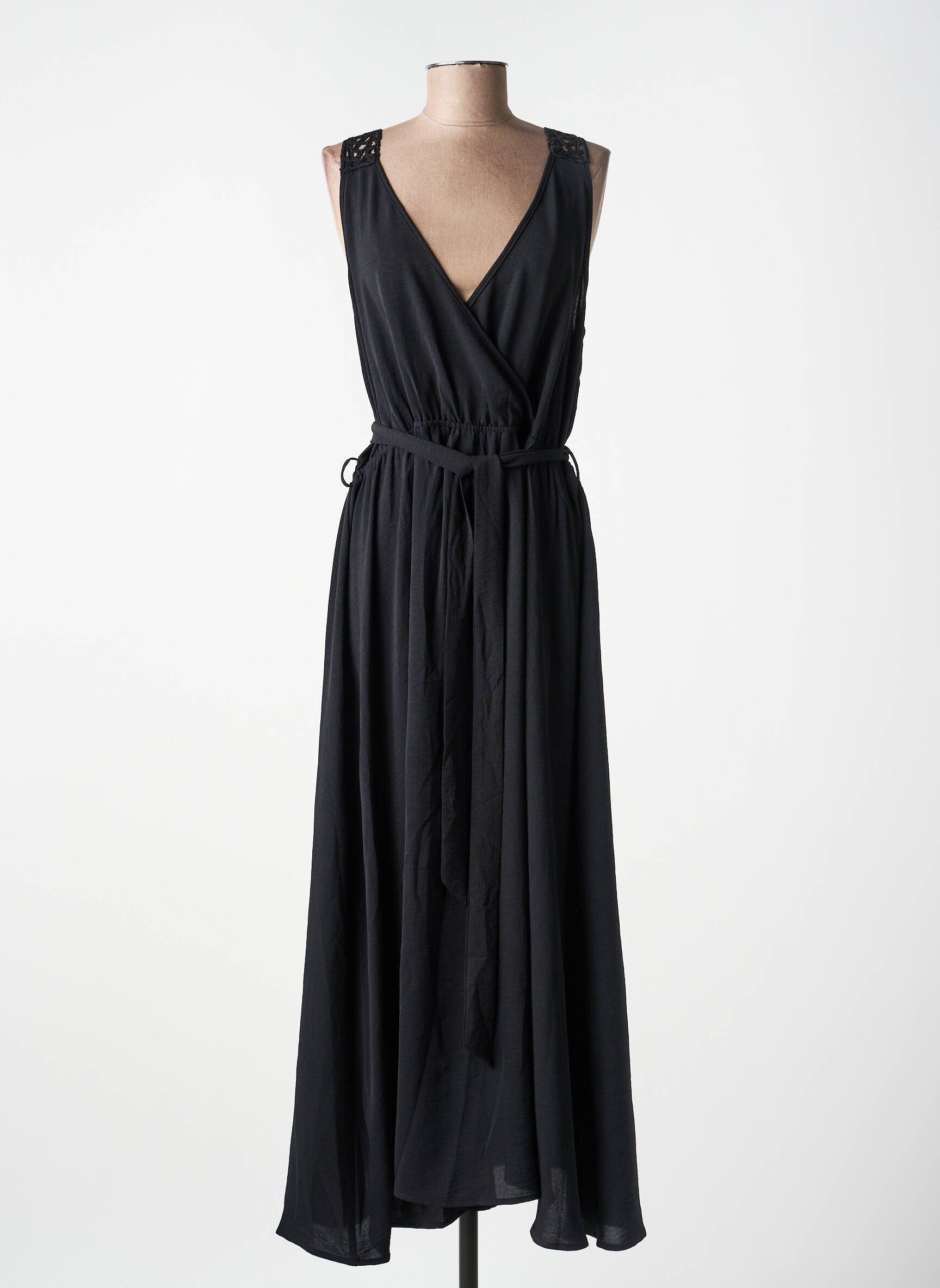 Rochie lungă fără mâneci fără mâneci negru MOLLY BRACKEN femeie