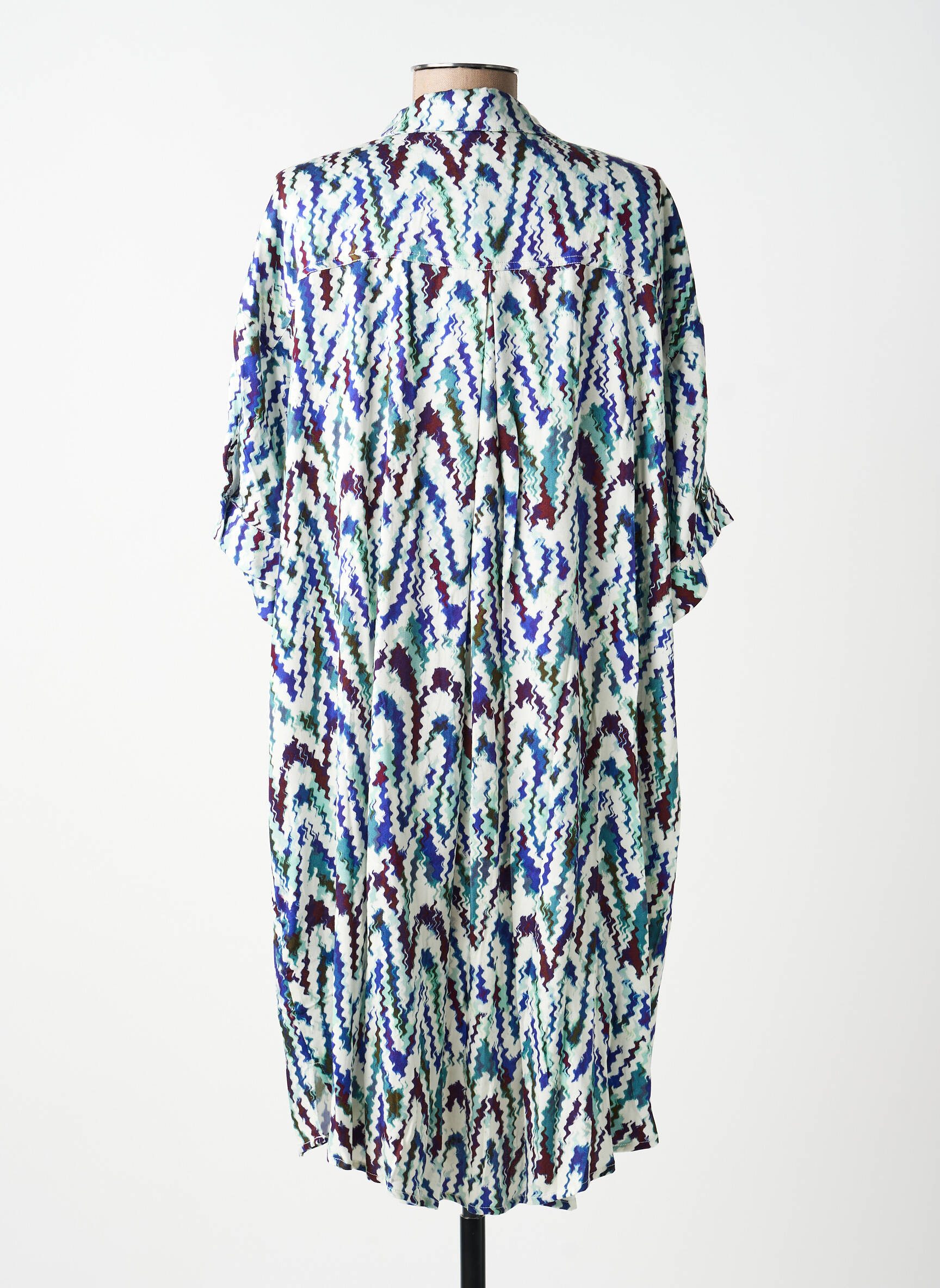 Rochie midi croială fluidă mâneci lungi verde MOLLY BRACKEN femeie