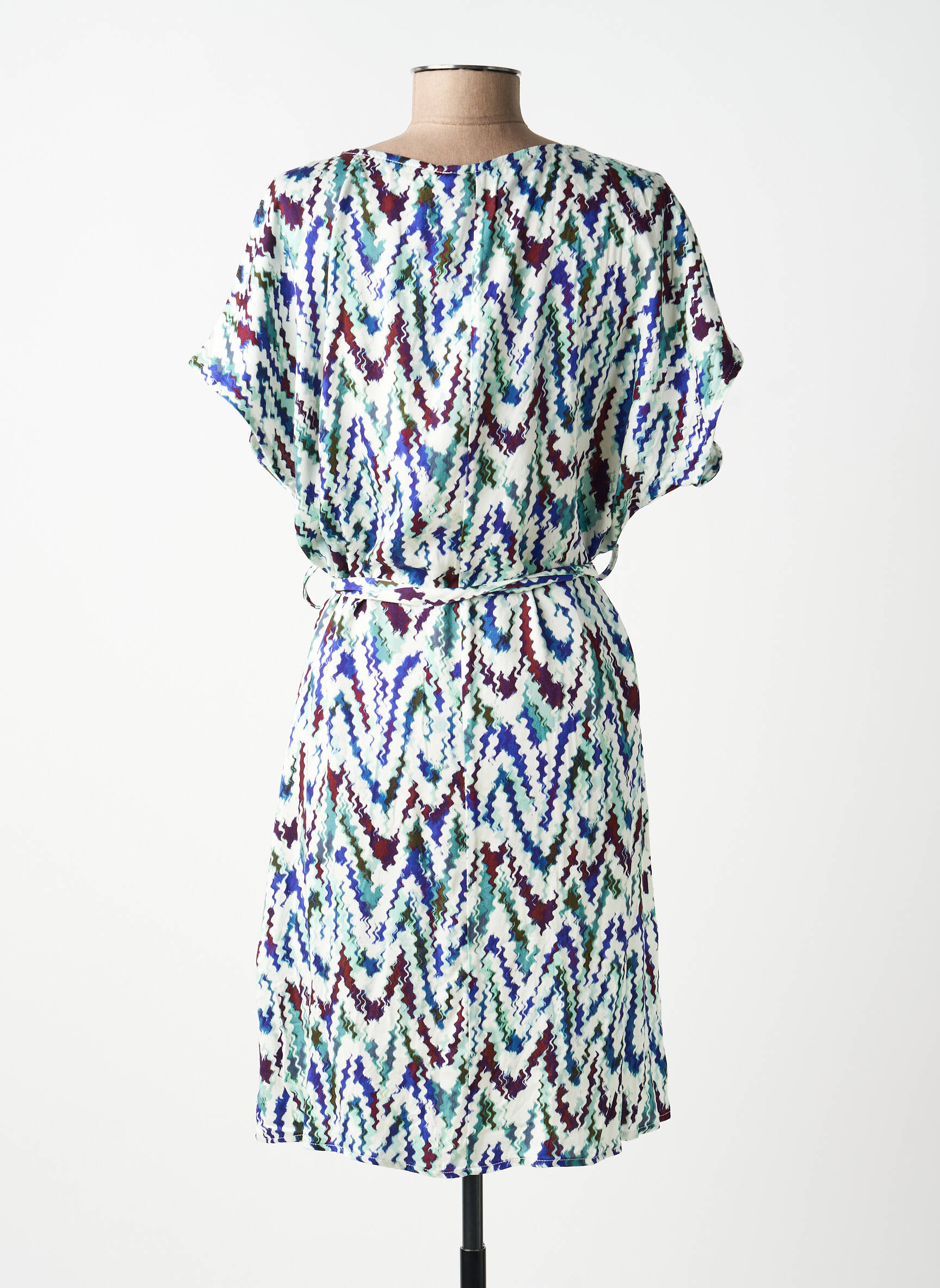 Rochie midi croială fluidă mâneci scurte verde MOLLY BRACKEN femeie