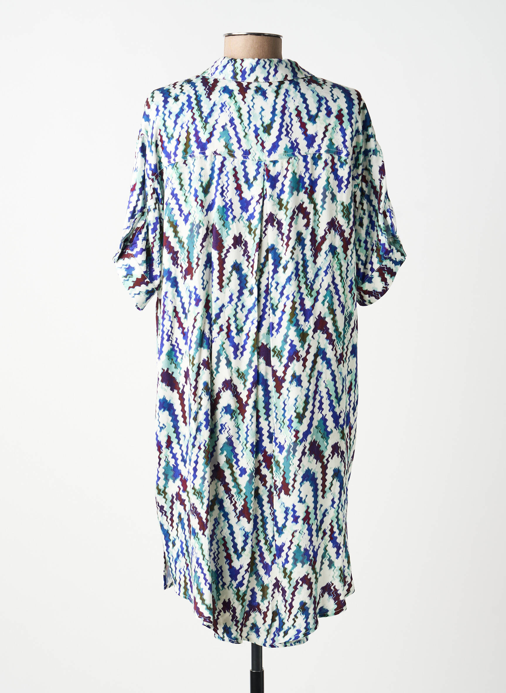 Rochie midi croială fluidă mâneci lungi verde MOLLY BRACKEN femeie