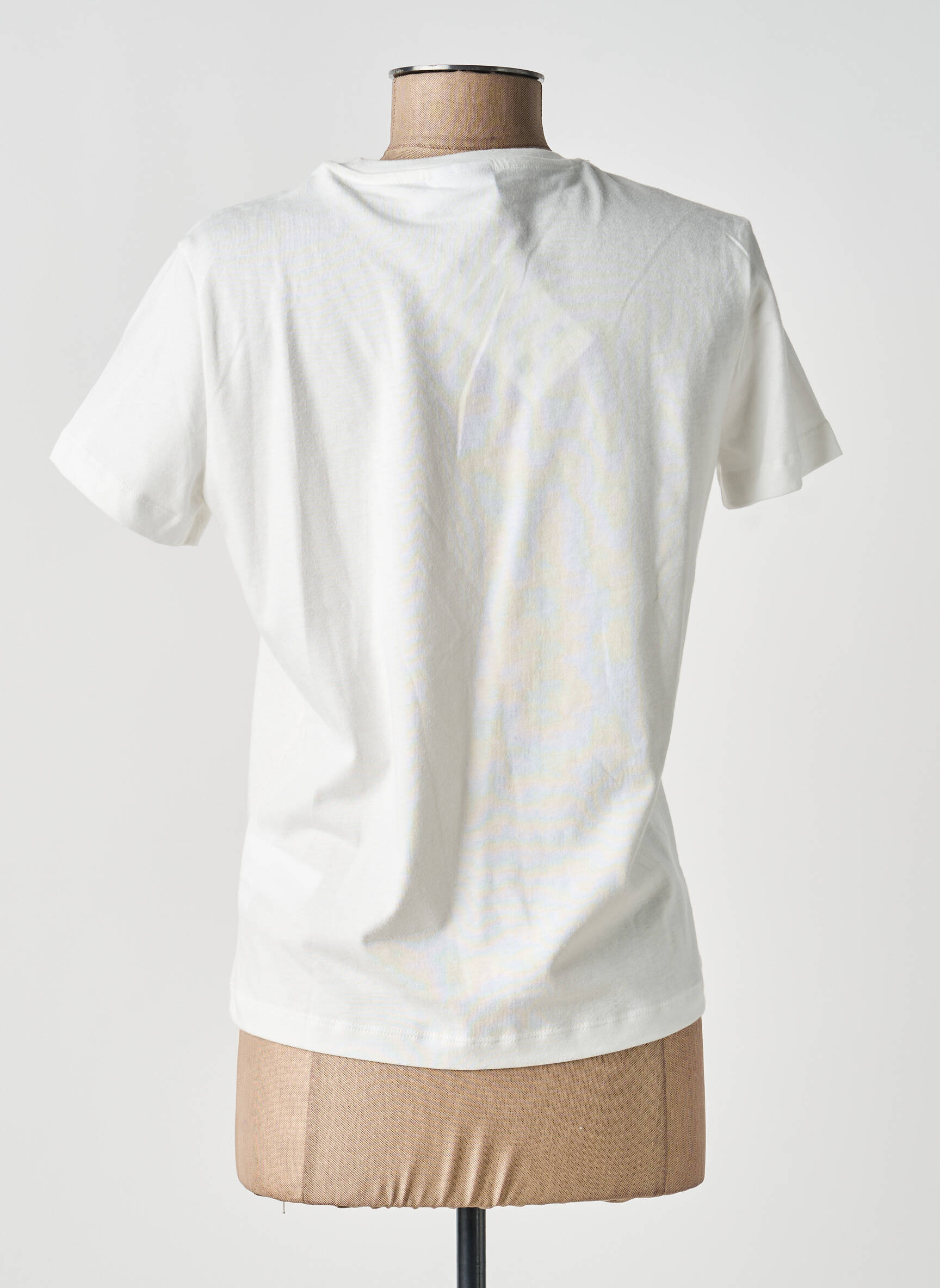 Tricou imprimeu fantezie mâneci scurte alb DESIGUAL femeie