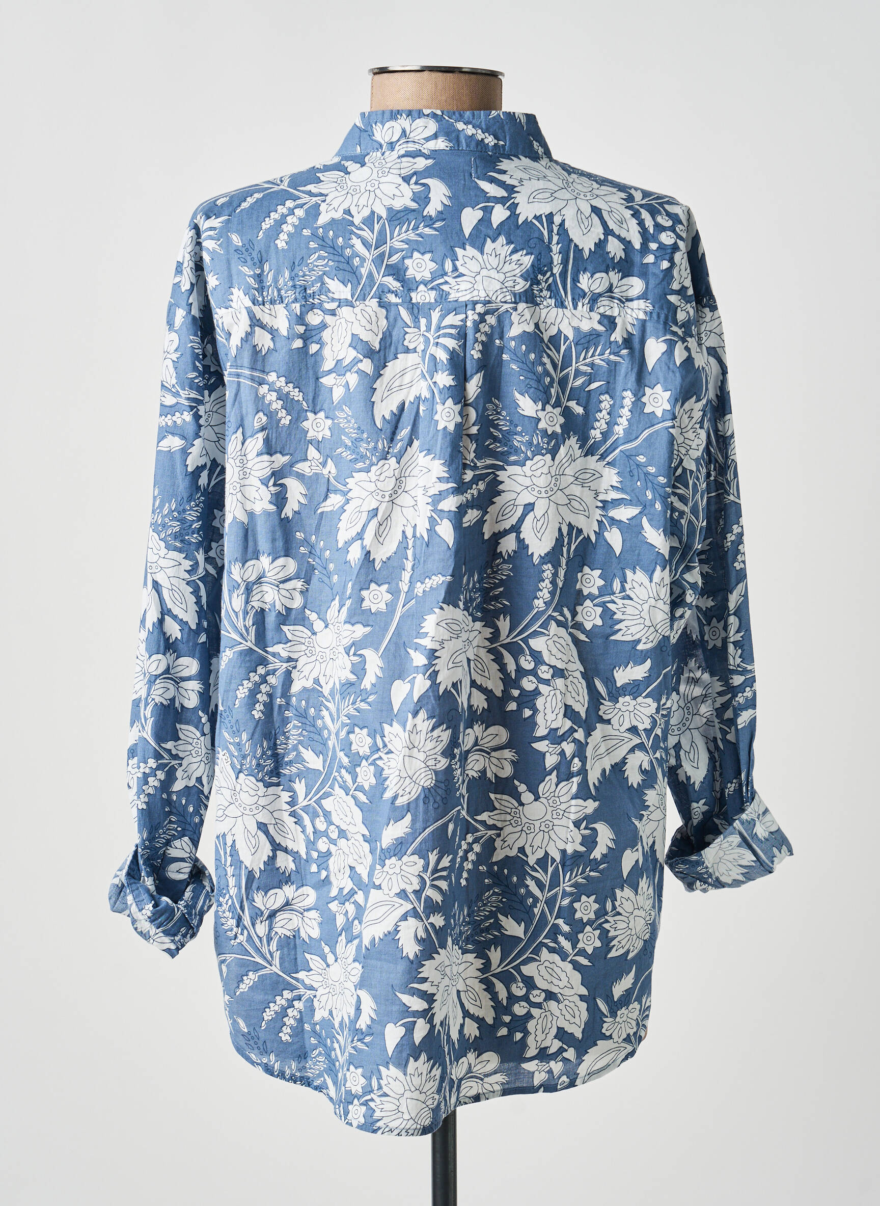 Cămașă imprimeu floral mâneci lungi albastru MOLLY BRACKEN femeie