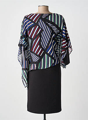 Rochie midi mâneci 3/4 mâneci 3/4 negru GUY DUBOUIS femeie