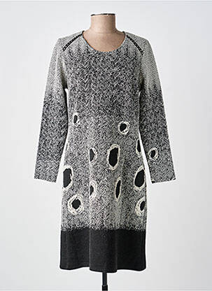 Rochie midi mâneci lungi mâneci lungi negru GUY DUBOUIS femeie