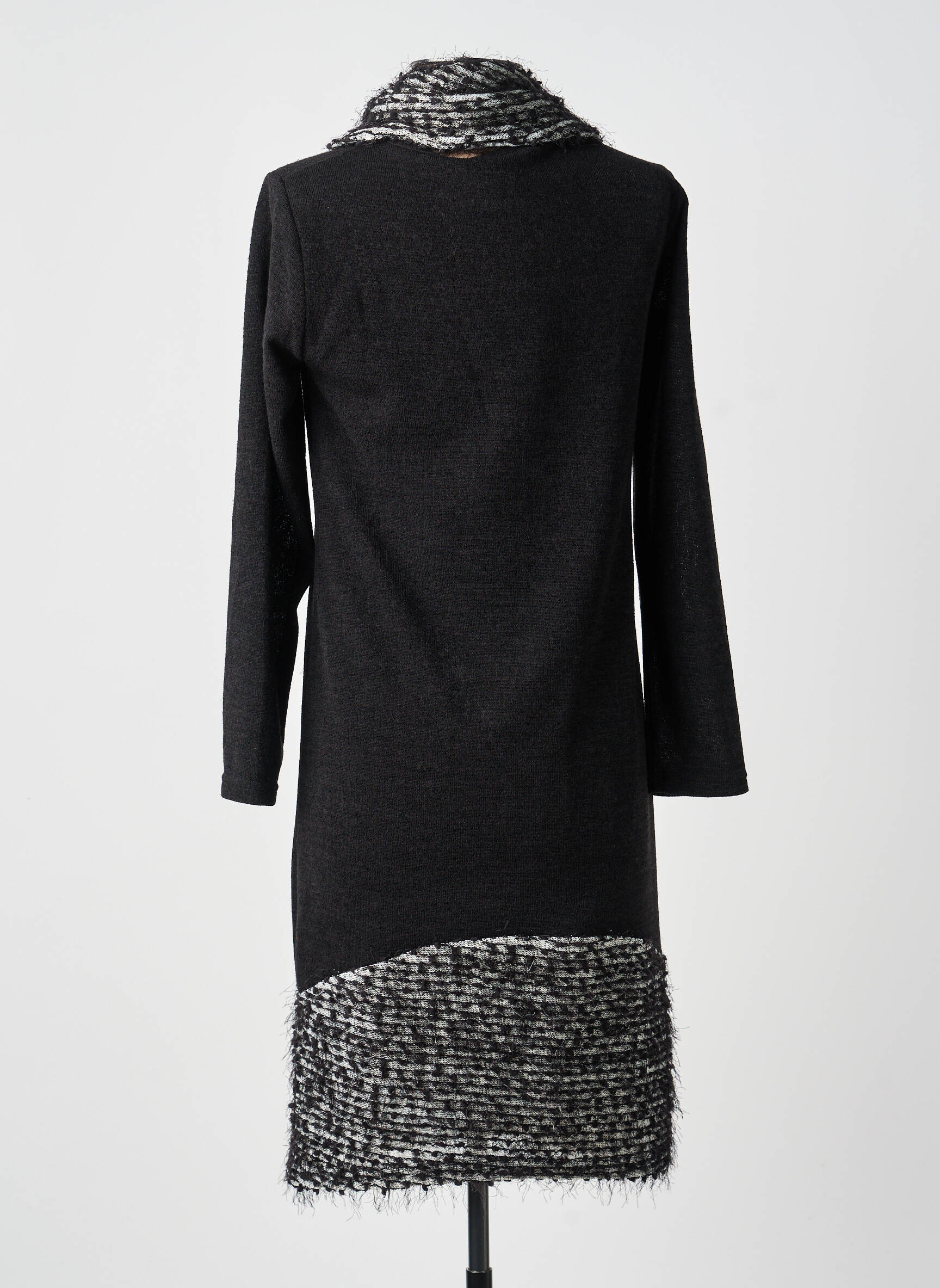 Rochie midi mâneci lungi mâneci lungi negru MERI & ESCA femeie