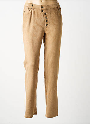 Pantalon slim elasticitate mărime normală bej MERI & ESCA femeie
