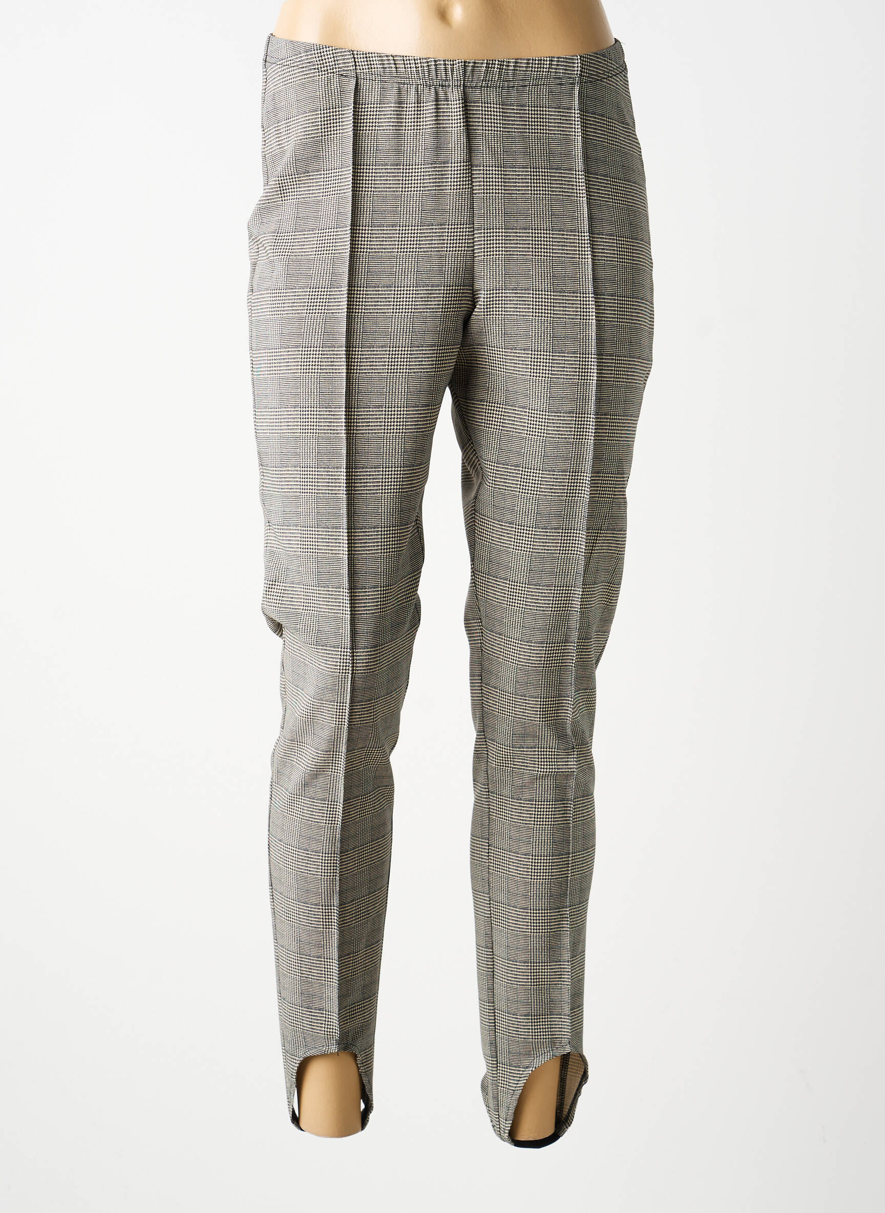 Pantalon 7/8 talie elastică mărime normală bej MERI & ESCA femeie