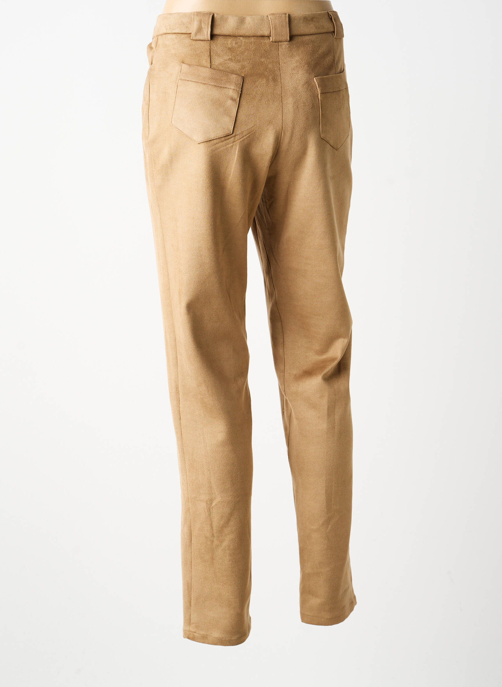 Pantalon slim elasticitate mărime normală bej MERI & ESCA femeie